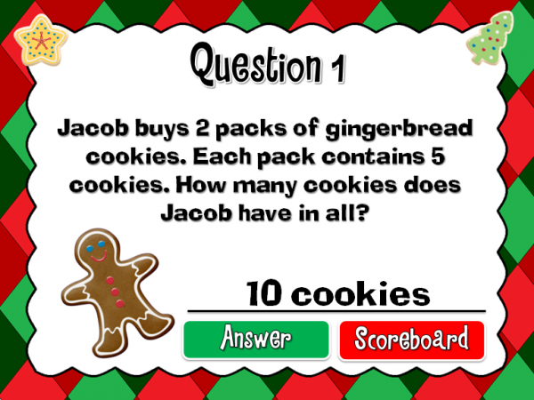 Multiplication Word Problems Christmas Find the Star Powerpoint Game - Image 3