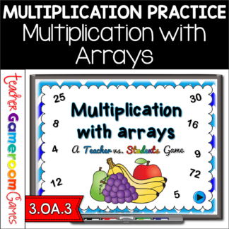 Multiplication with Arrays Teacher vs. Student Game