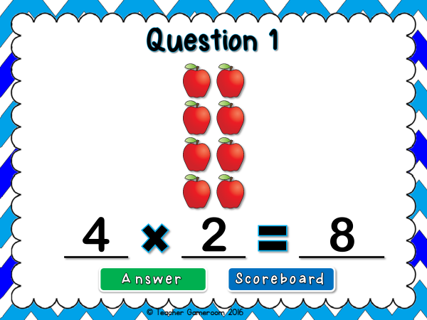 Multiplication with Arrays Teacher vs. Student Game - Image 3