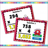 Multiplying 3 Digit by 1 Digit Numbers Find the Star Powerpoint Game - Image 2