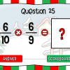 Multiplying Fractions Christmas Find the Star Powerpoint Game - Image 2