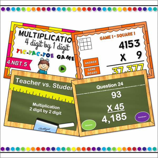 Multiplying Fractions Powerpoint Game Bundle - Image 2