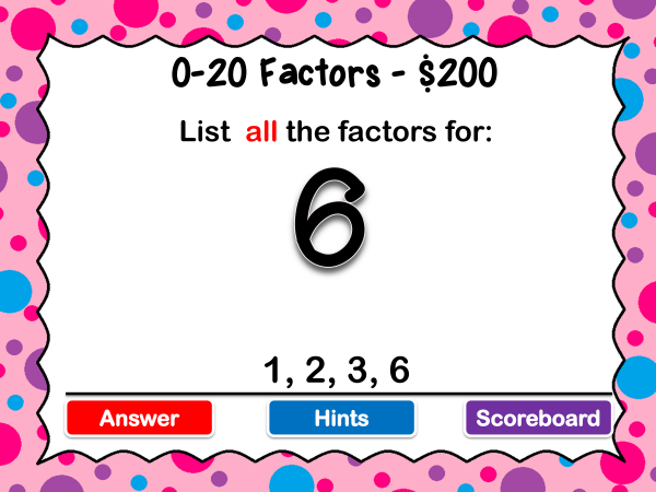 Naming Factors Review Powerpoint Game - Image 3