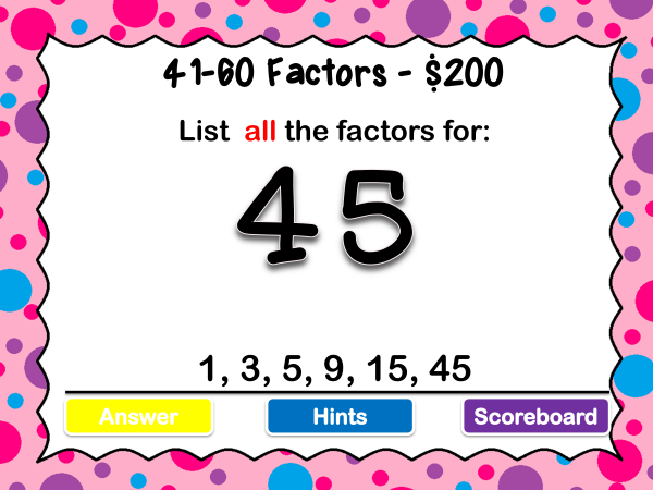 Naming Factors Review Powerpoint Game - Image 2