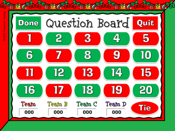 Naming Fractions Christmas Student vs Student Powerpoint Game - Image 2