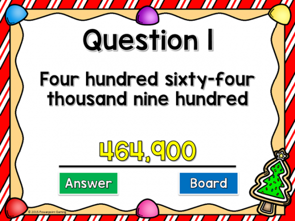 Naming Numbers Place Value Write and Wipe Powerpoint Game - Image 3