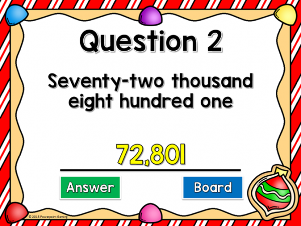 Naming Numbers Place Value Write and Wipe Powerpoint Game - Image 2