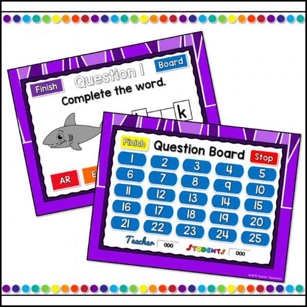 R-Controlled Vowels Teacher vs Student Powerpoint Game - Image 3