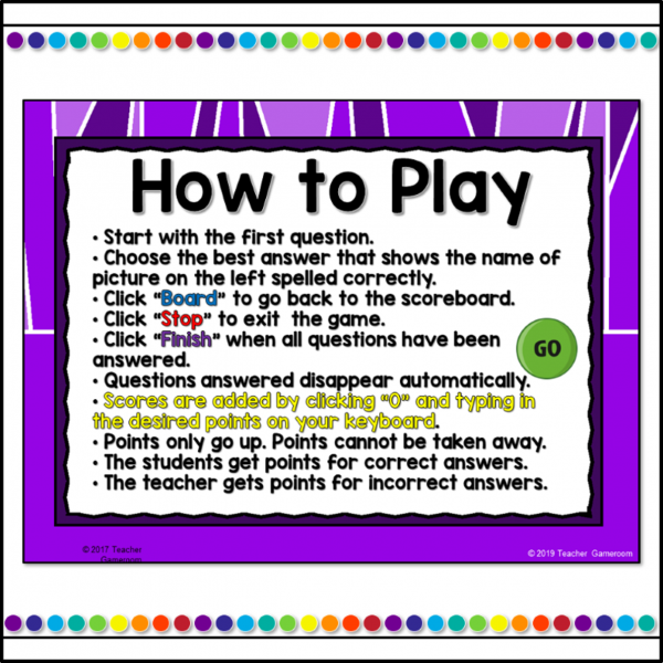 R-Controlled Vowels Teacher vs Student Powerpoint Game - Image 4