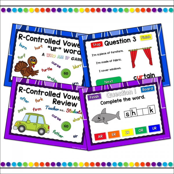 R-Controlled Vowels Who Am I Powerpoint Game Bundle - Image 2