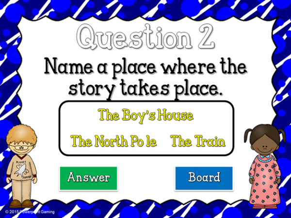 Reading Comprehension - The Polar Express Mini Powerpoint Game - Image 3