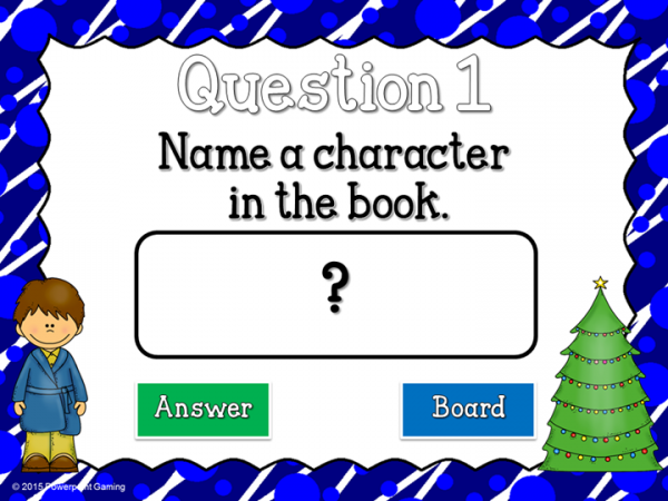 Reading Comprehension - The Polar Express Mini Powerpoint Game - Image 2