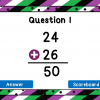 Student vs. Student - 2 Digit Addition Powerpoint Game - Image 3
