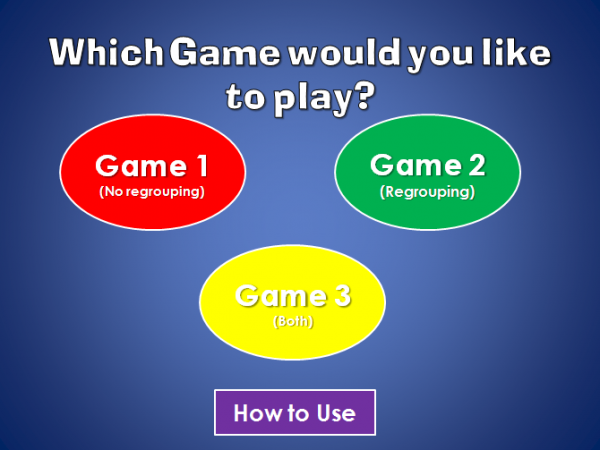 Tic-Tac-Toe 2 Digit Addition Powerpoint Game - Image 2