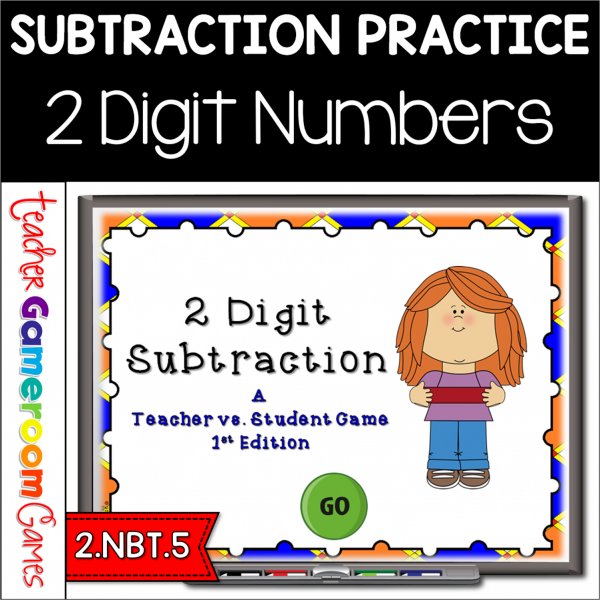 Teacher vs Student - 2 Digit Subtraction Powerpoint Game