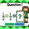 Student vs Student - Adding Fractions St. Patrick's Day Powerpoint Game - Image 3