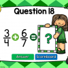 Student vs Student - Adding Fractions St. Patrick's Day Powerpoint Game - Image 2