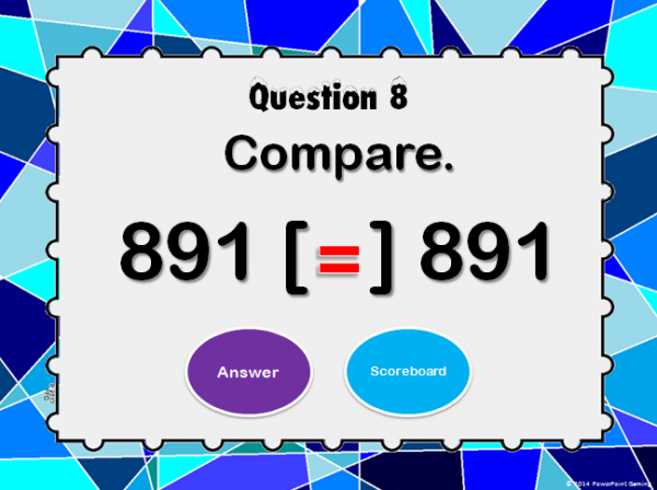 Teacher vs Student - Comparing Numbers PowerPoint Game - Image 2