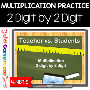 Teacher vs Student - Multiplication (2 by 2) - Powerpoint Game