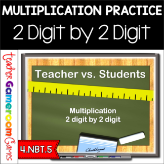 Teacher vs Student - Multiplication (2 by 2) - Powerpoint Game
