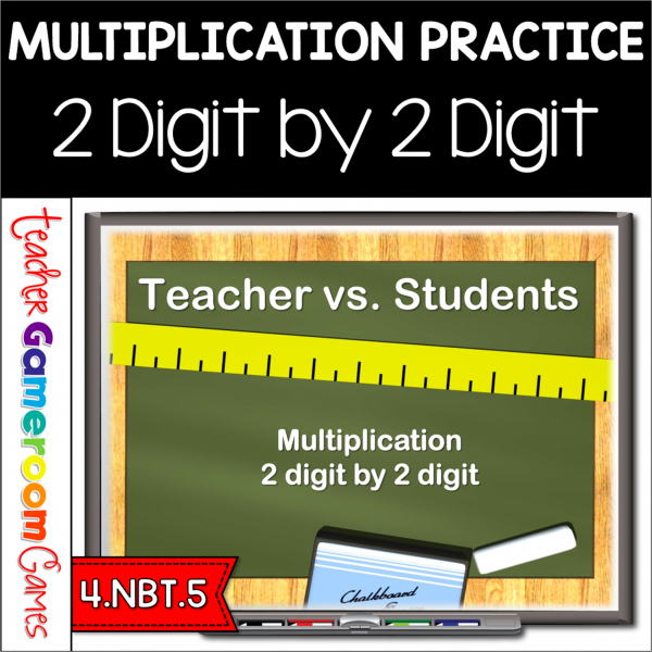 Teacher vs Student - Multiplication (2 by 2) - Powerpoint Game