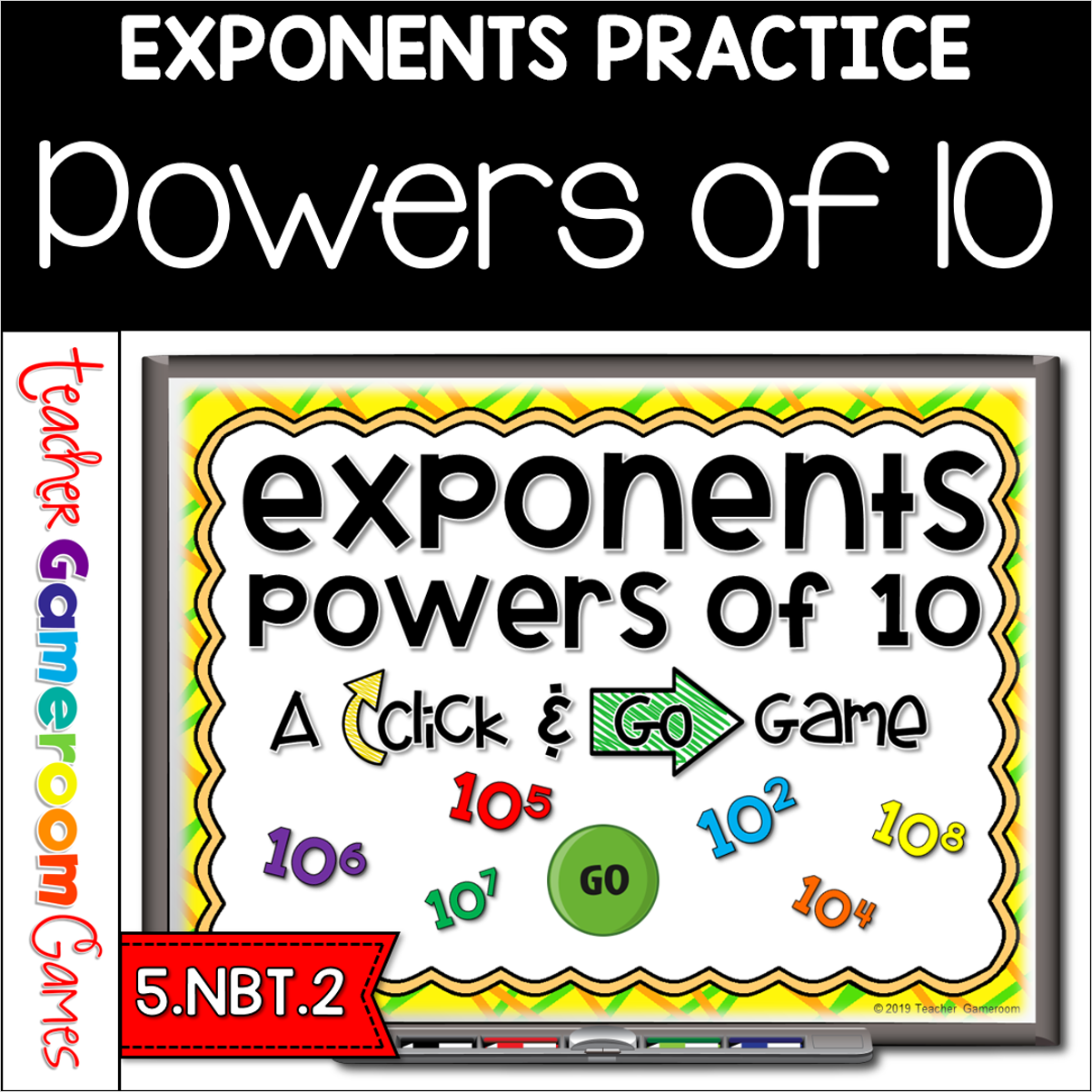 Powers Of 10 Powerpoint Click And Go Game Cover