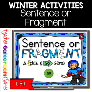 Sentence or Fragment Click and Go Powerpoint Game
