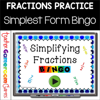 Simplest Form Bingo Powerpoint Game