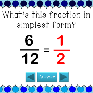 Simplest Form Bingo Powerpoint Game
