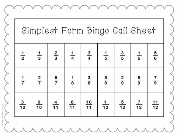 Simplest Form Bingo Powerpoint Game - Image 3