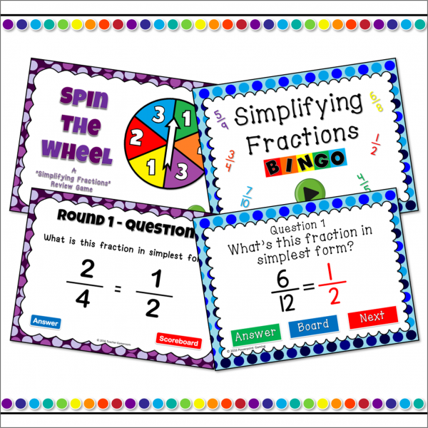 Simplest Form PowerPoint Game Bundle - Image 3
