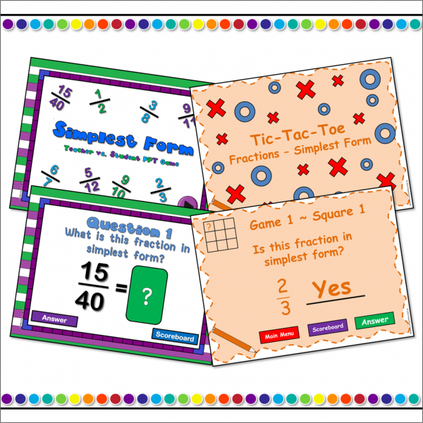 Simplest Form PowerPoint Game Bundle - Image 2