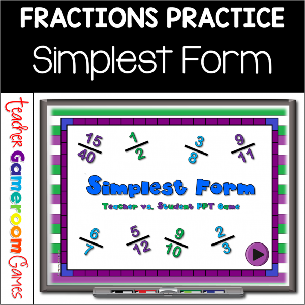 Teacher vs Student - Simplest Form Powerpoint Game