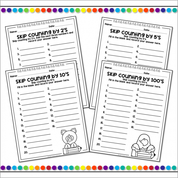 Skip Counting Digital Task Cards Bundle - Image 2