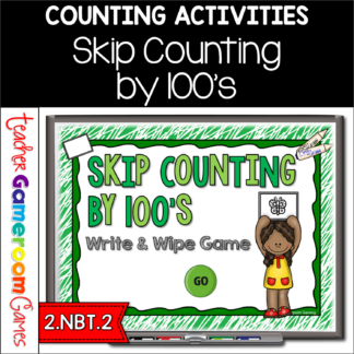 Skip Counting by 100's Write and Wipe Powerpoint Game