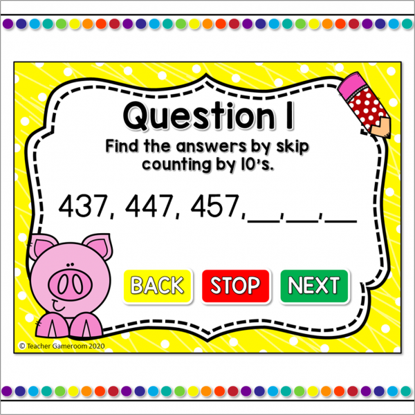 Skip Counting by 10's Digital Task Cards - Image 4