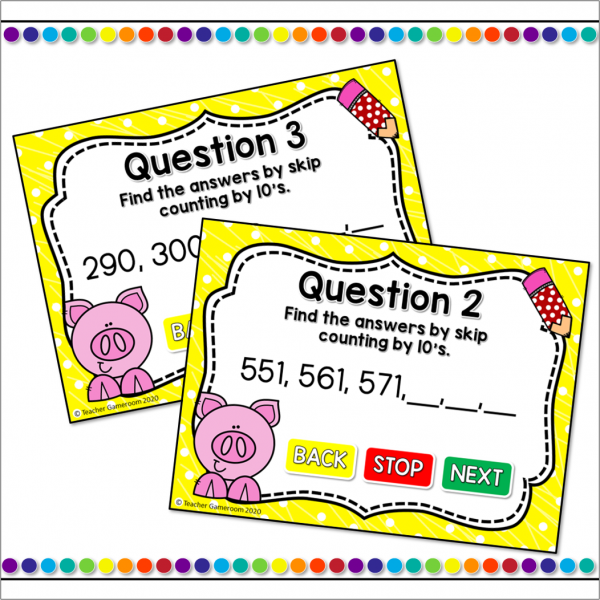 Skip Counting by 10's Digital Task Cards - Image 3