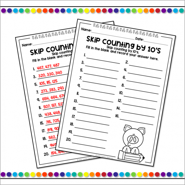 Skip Counting by 10's Digital Task Cards - Image 2