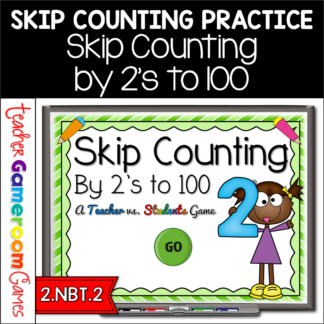 Skip Counting by 2's to 100 Powerpoint Game