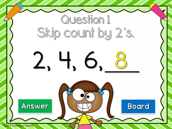 Skip Counting by 2's to 100 Powerpoint Game - Image 4