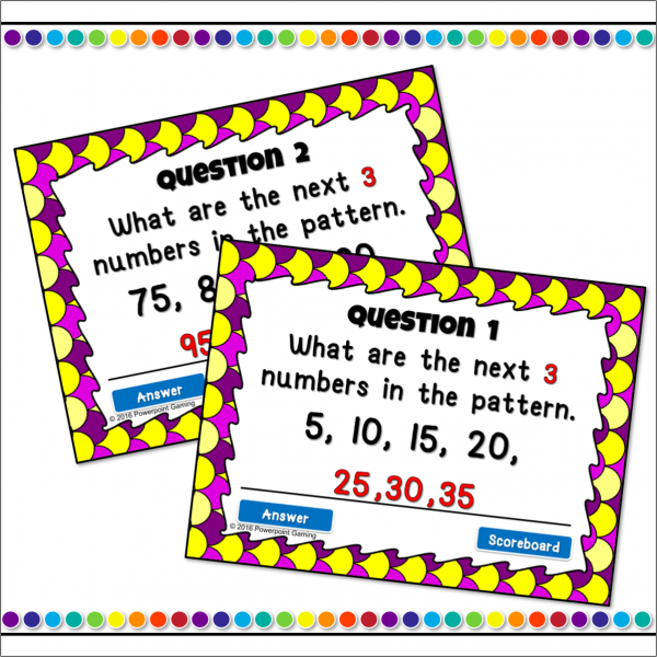 Skip Counting by 5's Powerpoint Game - Image 3