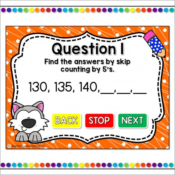 Skip Counting by 5's Digital Task Cards - Image 4