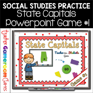 State Capitals Digital Powerpoint Game #1