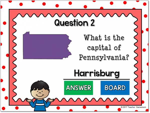 State Capitals Digital Powerpoint Game #1 - Image 3