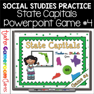 State Capitals Digital Powerpoint Game #4