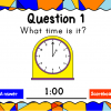 Telling Time to the Half Hour Teacher vs. Student Powerpoint Game - Image 4