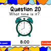 Telling Time to the Half Hour Teacher vs. Student Powerpoint Game - Image 3