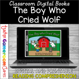 The Boy Who Cried Wolf Digital eBook and Activities Cover