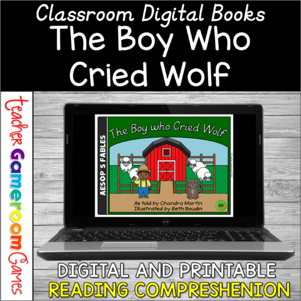 The Boy Who Cried Wolf Digital eBook and Activities Cover