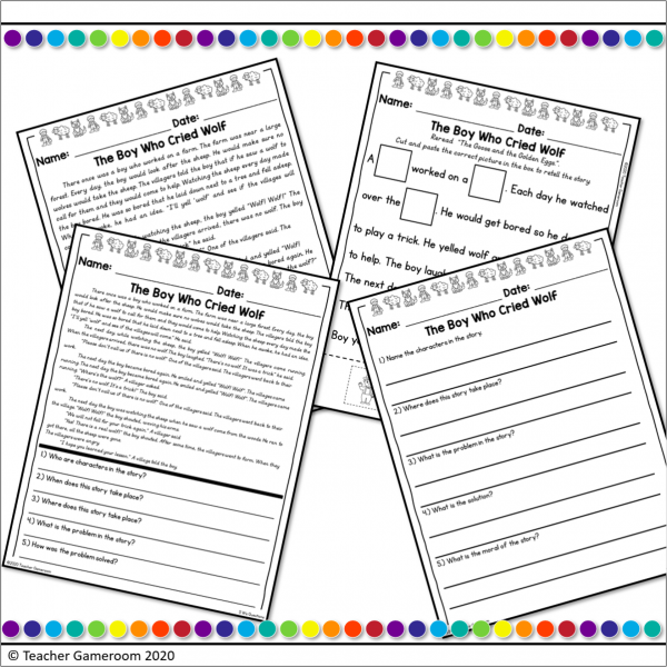 The Boy Who Cried Wolf Digital eBook and Activities - Image 2